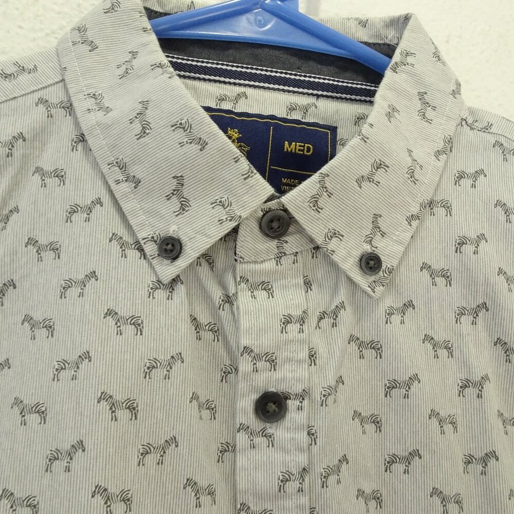 Rugby Button Down Shirt Women's Long Sleeve Medium